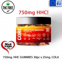 750mg HHC COLA GUMMIES 30pc x 25mg CORE MEDVAPE