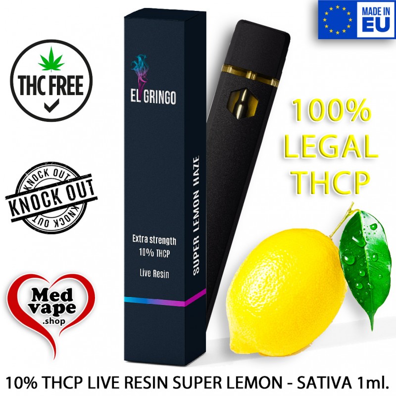 THCP VAPE SUPER LEMON HAZE LIVE RESIN - EL GRINGO THC-P THC