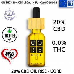 20% CBD OIL CORE RISE (0% THC) MEDVAPE