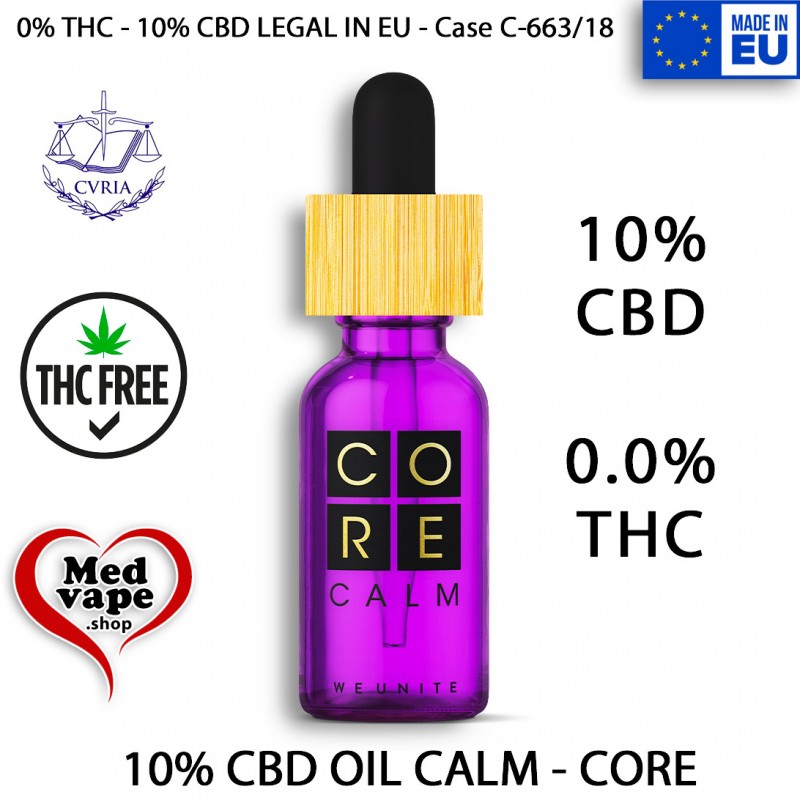 10% CBD OIL CORE CALM (0% THC) MEDVAPE