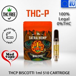 10% THCP BISCOTTI 510 CARTRIDGE 1ML - TATRA HEMP medvape thc weed