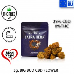 39% CBD FLOWER BIG BUD 5G - TATRA HEMP MEDVAPE THC WEED